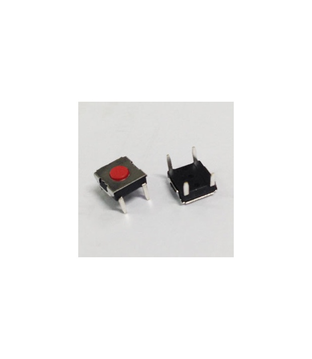 Tact Switch 6.2*2.5 Through Hole SPST-NO Red Botton
