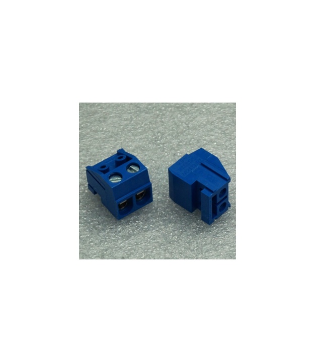 DG332 Screw Terminal Block 2 Positions 5mm Blue Color