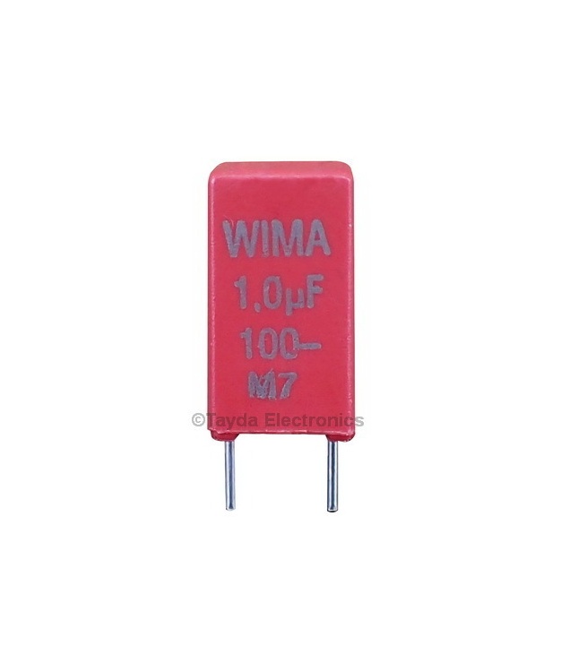 1uF 100V 10% Polyester Film Box Type Capacitor WIMA MKS2
