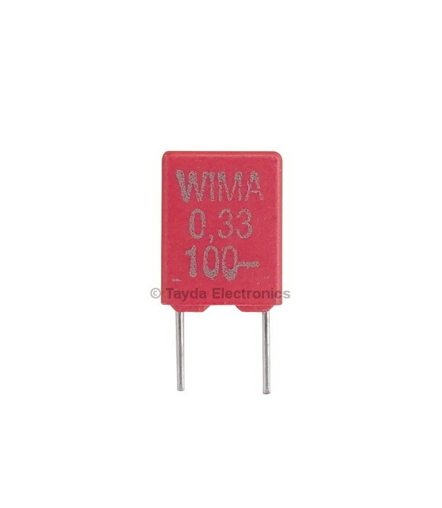 330nF 0.33uF 100V 10% Polyester Film Box Type Capacitor WIMA MKS2