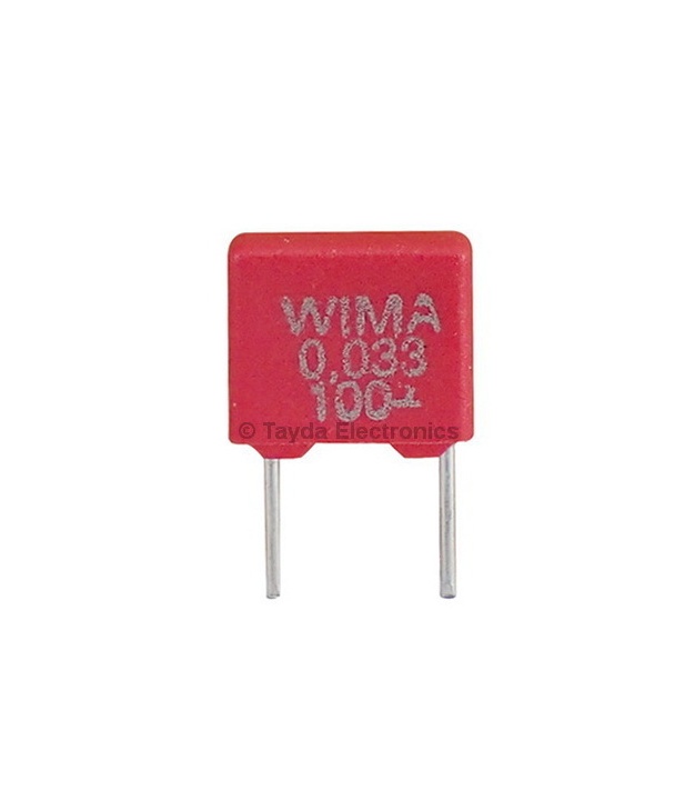33nF 0.033uF 100V 10% Polyester Film Box Type Capacitor WIMA MKS2