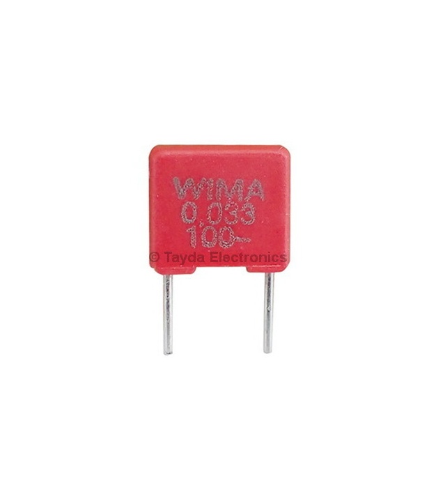 33nF 0.033uF 100V 5% Polyester Film Box Type Capacitor WIMA MKS2
