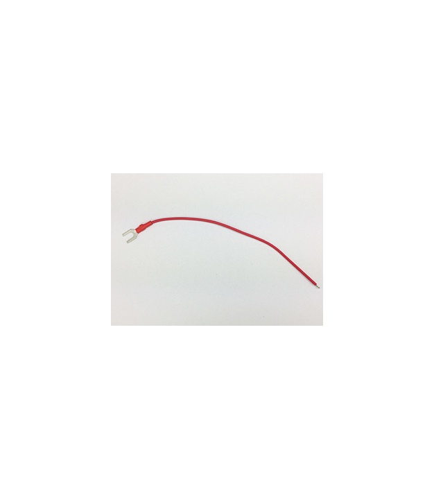 AWG 20 Red Wire with Connector AMP Spade Tongue 150mm(15cm) Solid