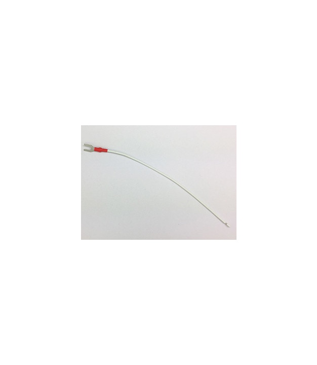 AWG 20 White Wire with Connector AMP Spade Tongue 150mm(15cm) Solid
