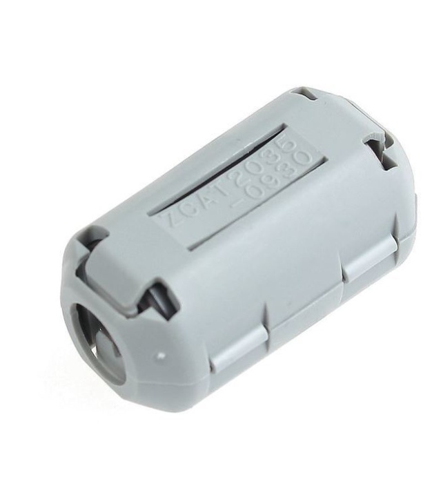 Ferrite Clamp Noise Filter Diameter Cable 9mm Gray Color