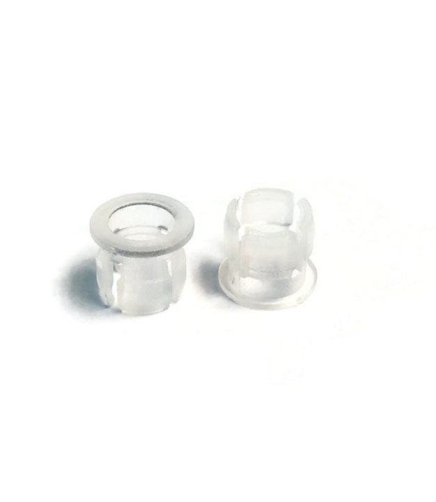5mm LED Panel Bezel Cup Mounting White Plastic Clip