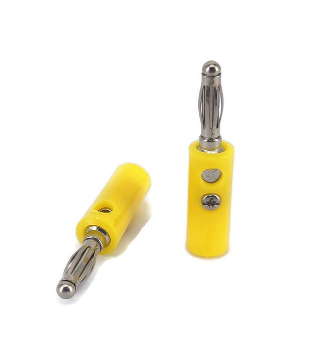 4mm Banana Male Plug Yellow