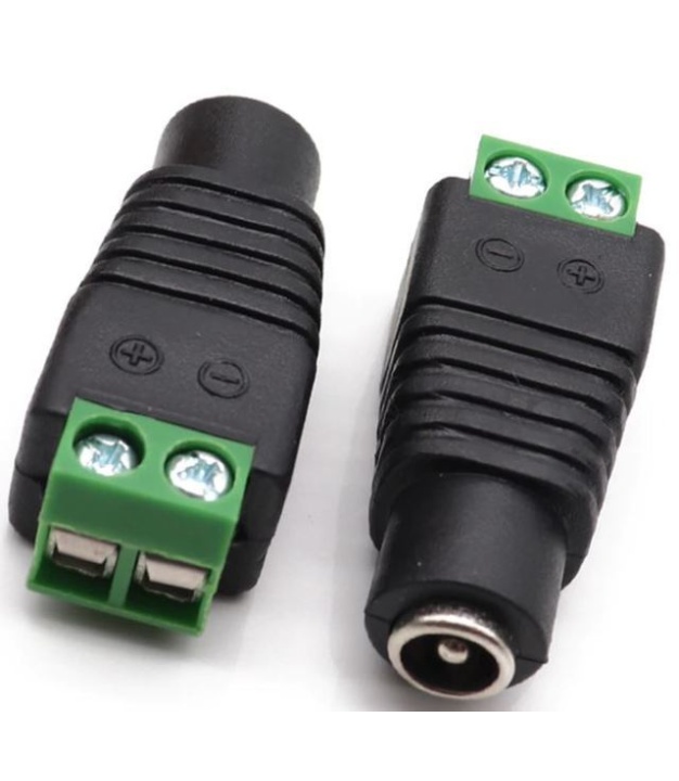 DC Power Female Plug 5.5x2.1mm with Screw