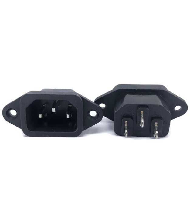 Male AC Power Plug Connector 3 Pins IEC320 10A 250V