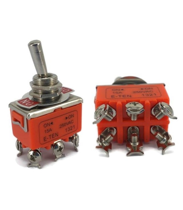 Toggle Switch DPDT On-On 15A 250V E-TEN1321