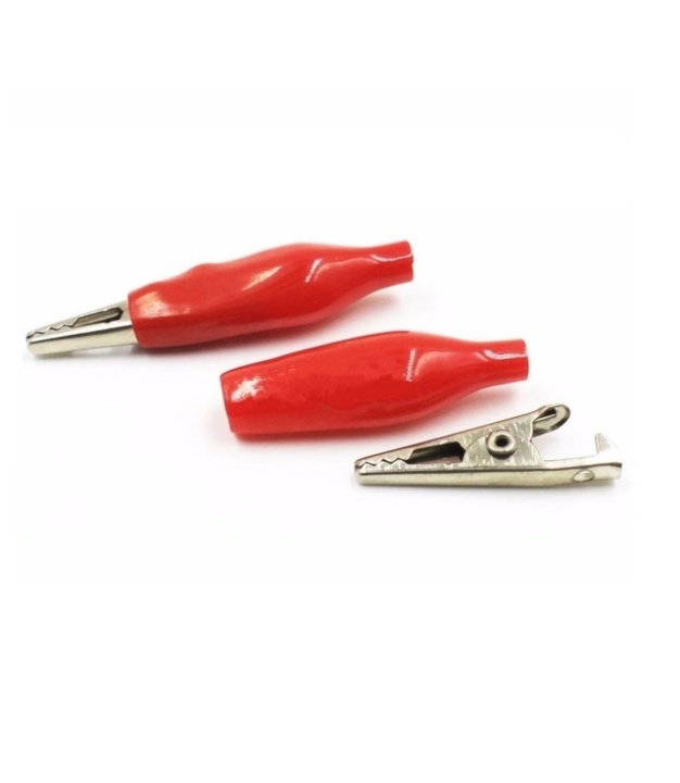 Red Alligator Test Clip Crocodile Length 35mm