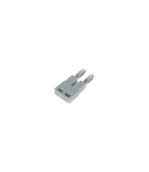 Jumpers 2 Poles for DC2.5 Din Rail Terminals Pitch 5.10mm Gray Color