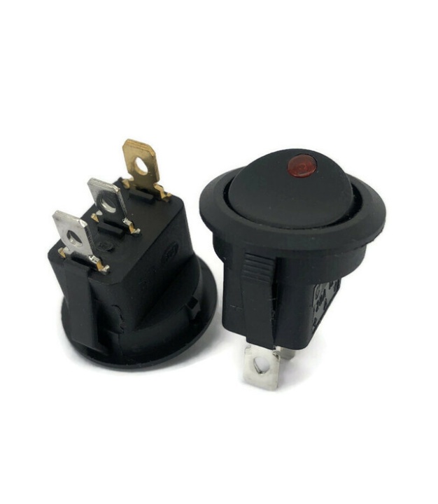 Red LED Dot Light Rocker Switch ON/OFF SPST 12V