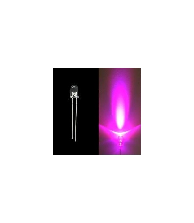 LED 3mm Pink Water Clear Super Bright