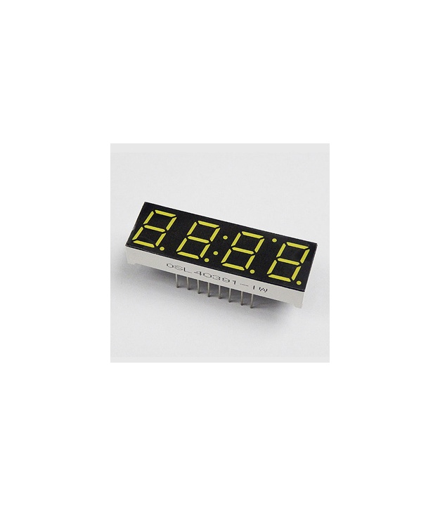 LED Display 7 Segment 4 Digit 0.39 inch Common Anode White 65000ucd