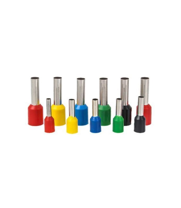  	E6012 Insulated Ferrules Crimp Terminal Connector Yellow Color AWG 10