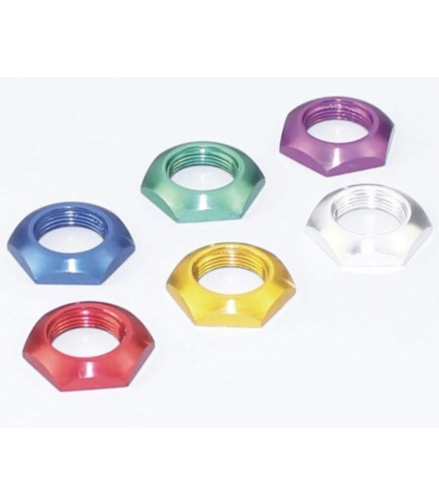 M12 White Color Aluminum Nut For 3PDT Footswitch
