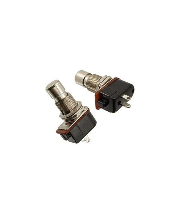 SPST Momentary Soft Touch Push Button Stomp Foots / Pedal Switch OFF-(ON)