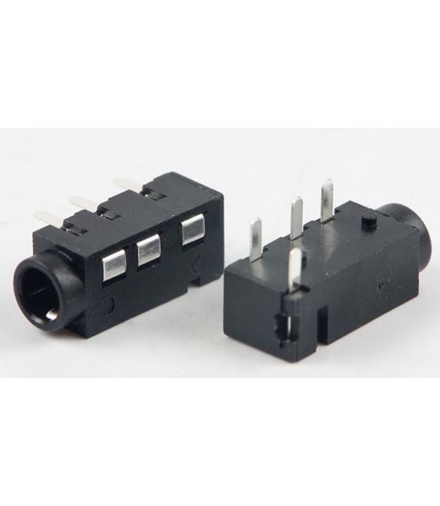 PJ-320A 3.5mm Audio Socket Through Hole PCB Silver p