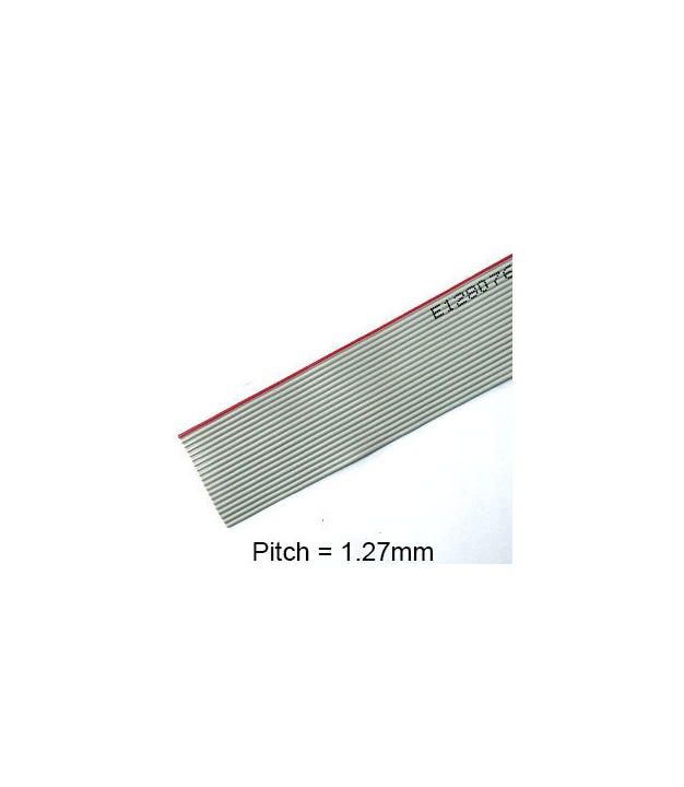 20 Conductor AWG 28 Flat Ribbon Cable 1FT (30cm) 