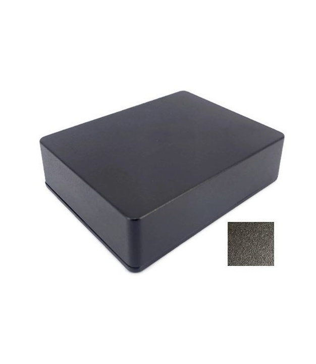 1590XX Style Aluminum Diecast Enclosure Matte Black Sand Texture