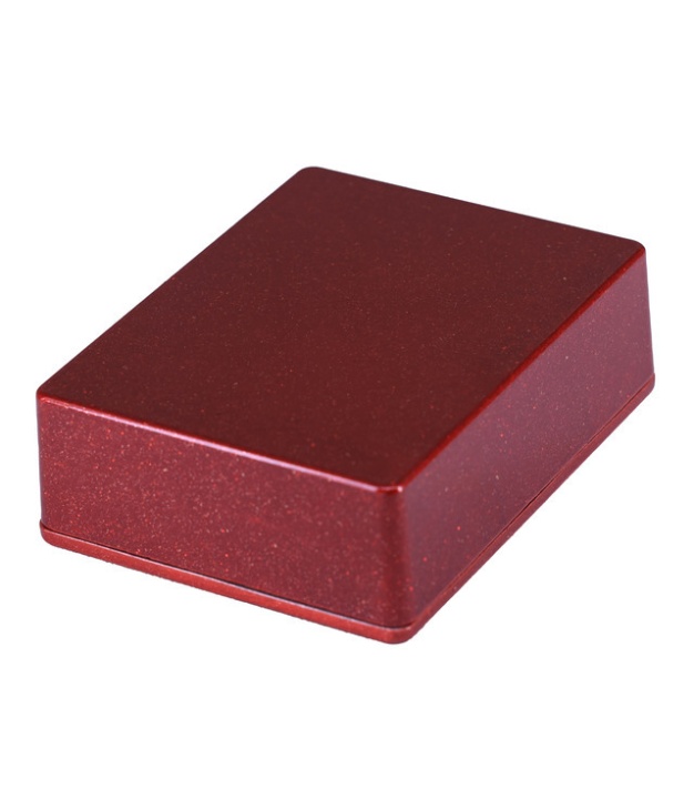 1590BB2 Style Aluminum Diecast Enclosure METALLIC CANDY RED