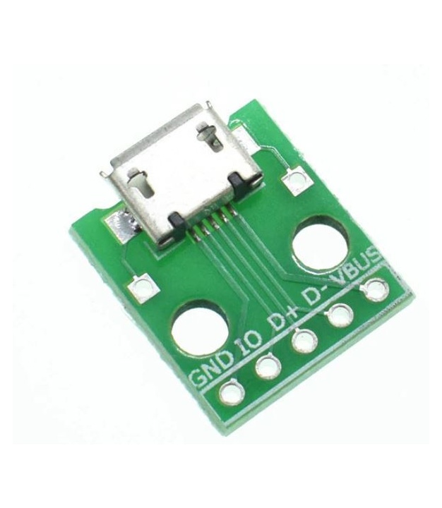 Micro USB to DIP Adapter Type B 5 Pin Female Connector
