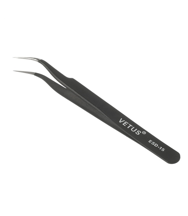 Stainless Steel Tweezers Black No.15