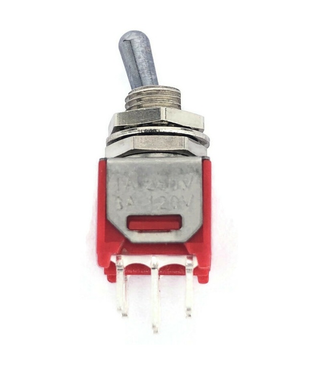 Sub Mini Toggle Switch 2M Series DPDT On-On Short Lever