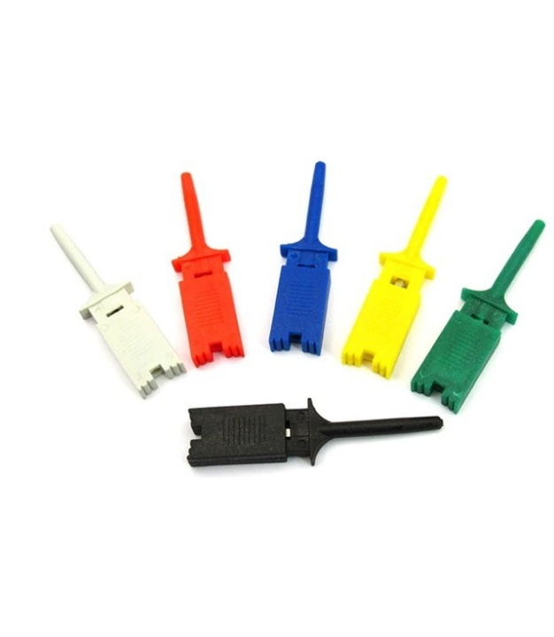 Test Flat Hook Clips connector White Color