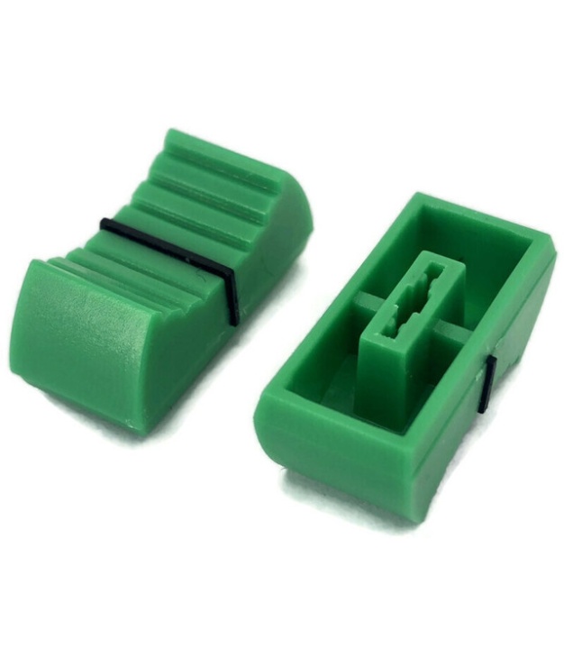 Slider control Green Color knob