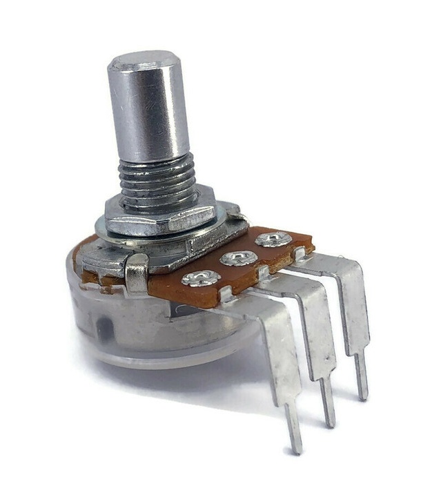 TAYDA 1K OHM Anti-Log Taper Potentiometer PCB Mount Round Shaft Dia: 6.35mm