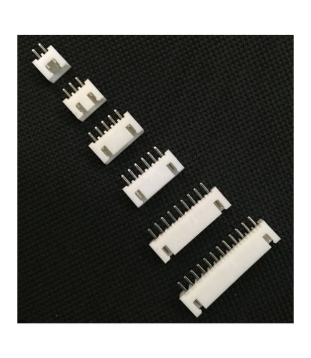 6 Pins JST XH-2.54 Male connector Straight 180°