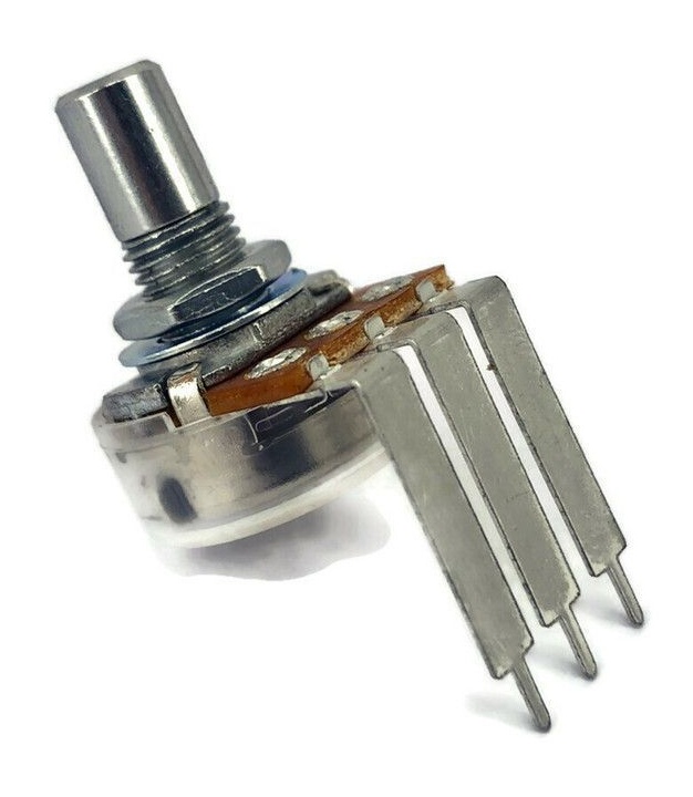 TAYDA 1M OHM ANTI-LOG Taper Potentiometer PCB Mount Round Shaft Dia: 6.35mm