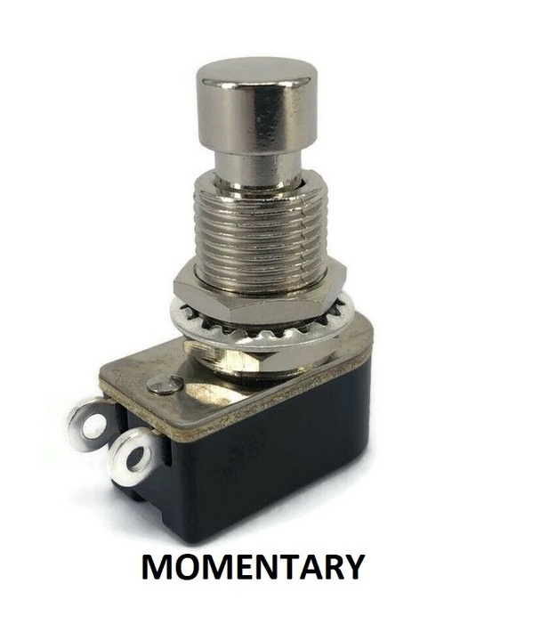 SPST Momentary Full Tone Push Button Stomp Foots / Pedal Switch