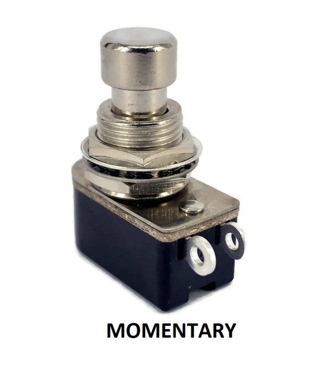 SPST Momentary Full Tone Push Button Stomp Foots / Pedal Switch Short Shaft
