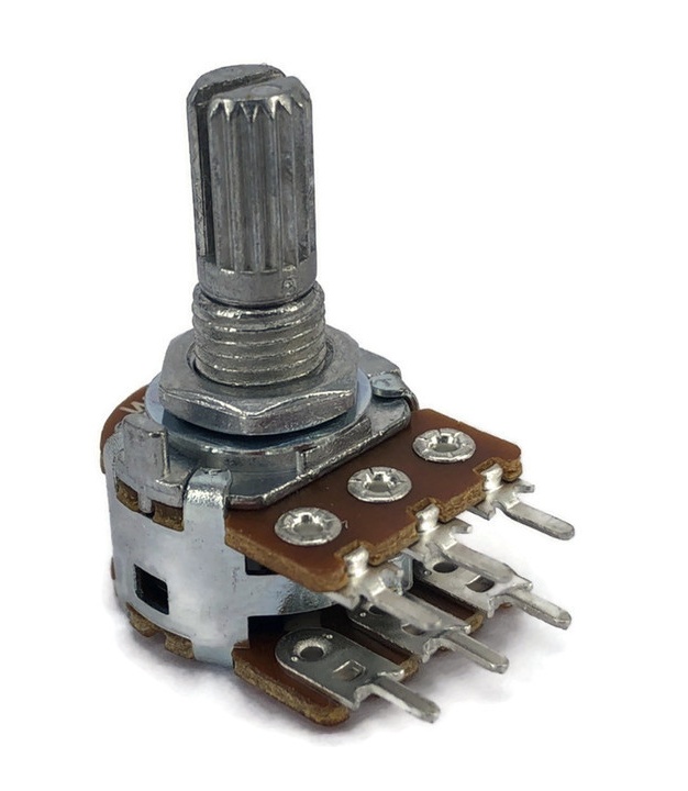 100K OHM W-TAPER W100K TONE CONTROL DUAL POTENTIOMETER