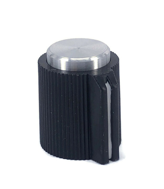 Control Black Knob 16x16mm Shaft Diameter 6.35mm