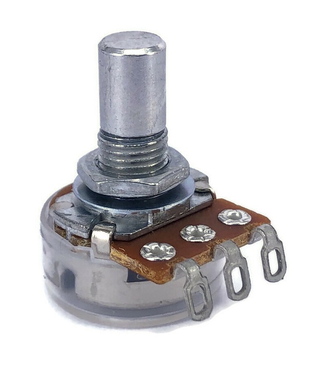 TAYDA 100K OHM Linear Taper Potentiometer with Solder Lug Shaft Dia: 6.35mm
