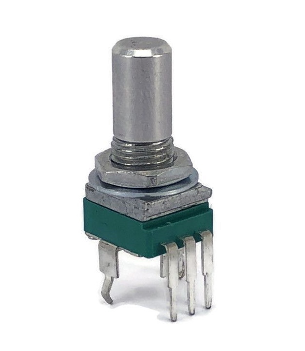 TAYDA 100K OHM Logarithmic Taper Potentiometer Round Shaft PCB 9mm