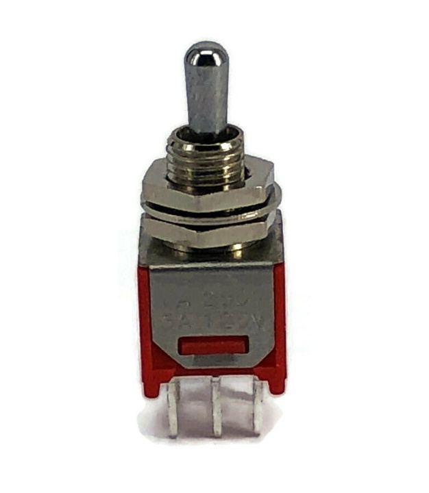Sub Mini Toggle Switch 2M Series DPDT On-Off-On Short Lever PCB Pins