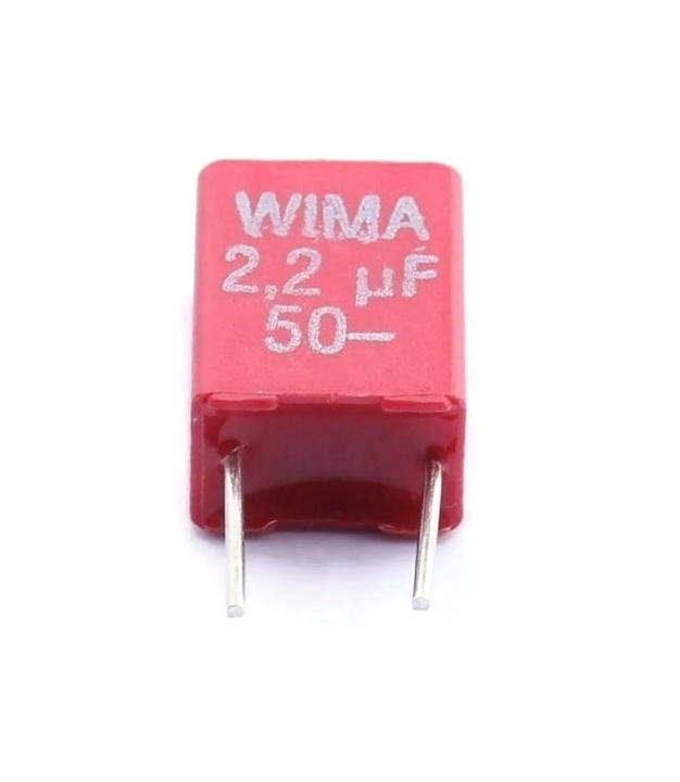 2200nF 2.2uF 50V 10% Polyester Film Box Type Capacitor WIMA MKS2