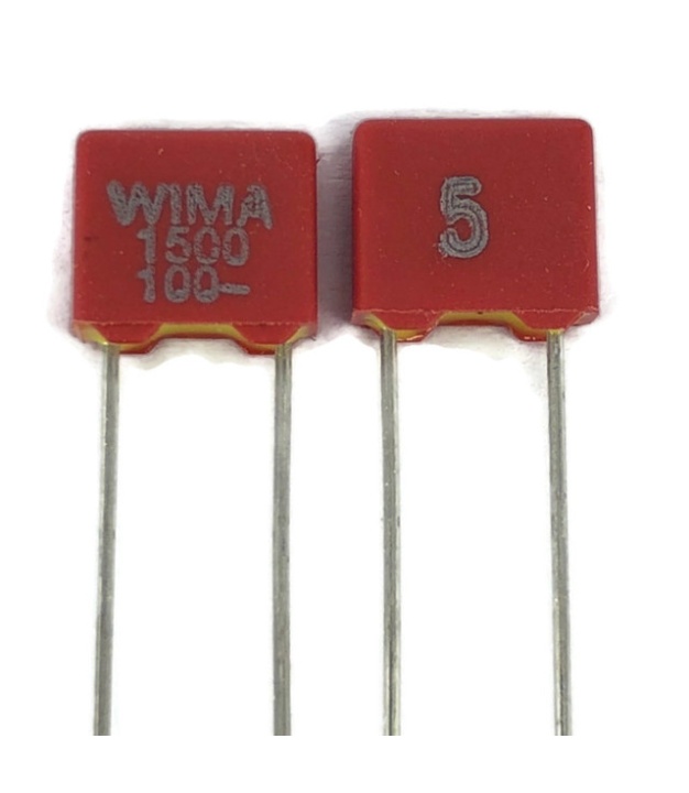 1.5nF 1500pF 100V 5% Polyester Film Box Type Capacitor WIMA FKS2