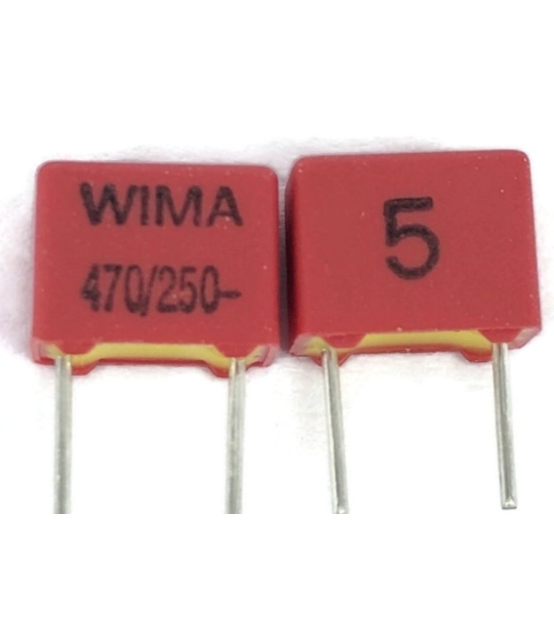 0.47nF 470pF 250V 5% Polyester Film Box Type Capacitor WIMA FKS2