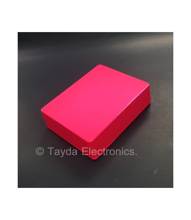 1590BB Style Aluminum Diecast Enclosure Glowing Pink