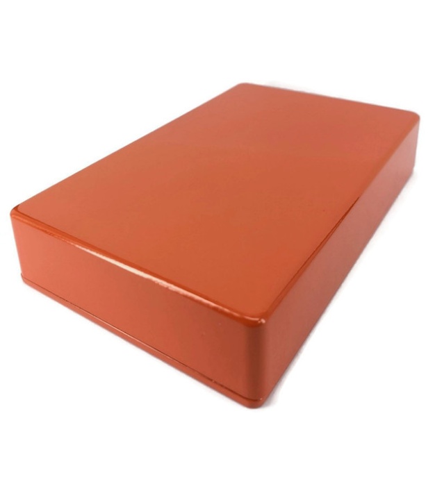 1590DD Style Aluminum Diecast Enclosure BURNT ORANGE