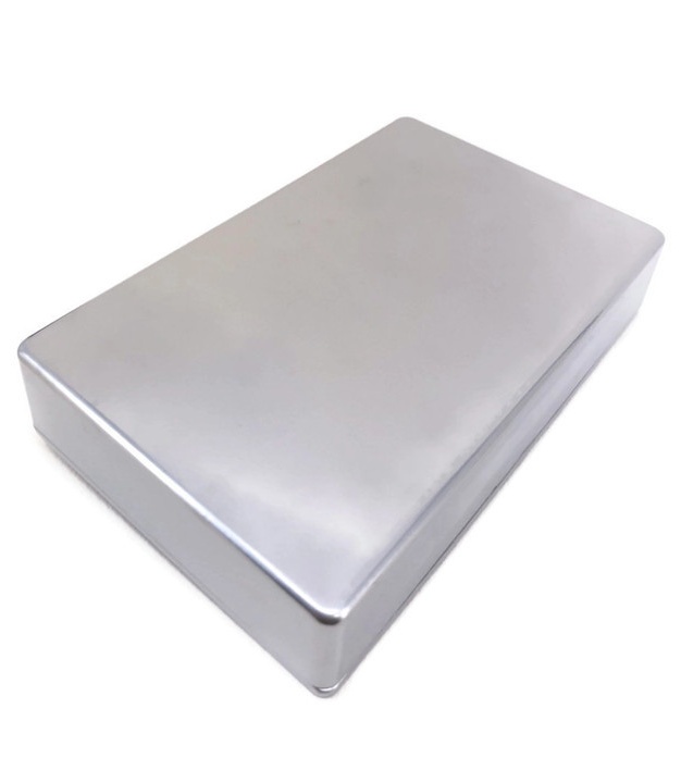 1590DD Style Aluminum Diecast Enclosure BALL SILVER