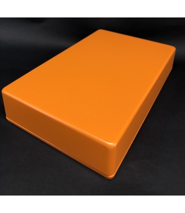 1590DD Style Aluminum Diecast Enclosure MATTE ORANGE