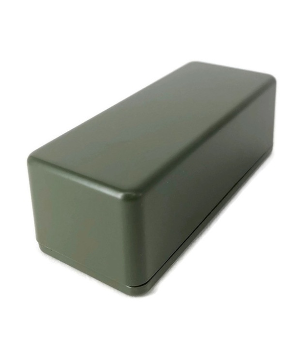 1590A Style Aluminum Diecast Enclosure MATTE DARK GREEN