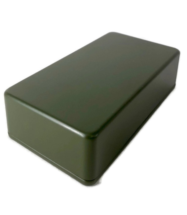 1590B Style Aluminum Diecast Enclosure MATTE DARK GREEN